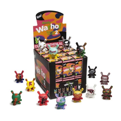 andy warhol 3" art figures 2.0 by kidrobot