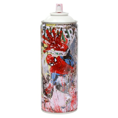 spider-man - metal spray can (white)