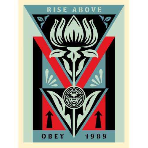 obey deco flower (black)