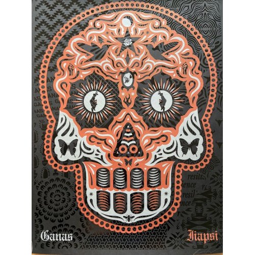 yaqui day of the dead copper & silver