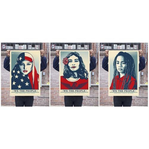 we the people - set of 3 - large format