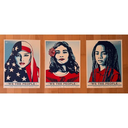 we the people - set of 3 - signed